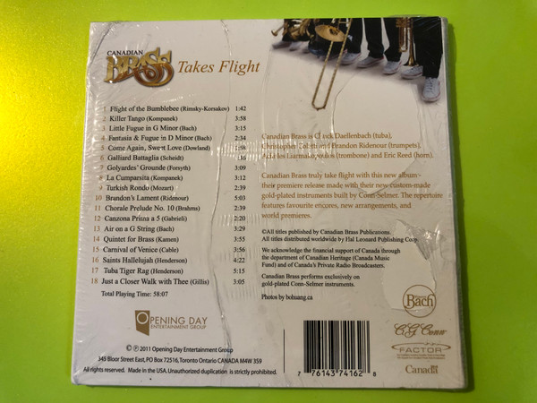 Opening Day Entertainment Group: Canadian Brass - Takes Flight - Audio CD (776143741628)