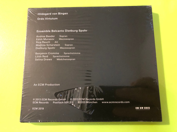 ECM New Series: Hildegard von Bingen — Ordo Virtutum, Ensemble Belcanto / Dietburg Spohr Audio CD (028947646334) 