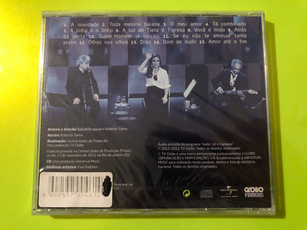 Universal / Globo Marcas: Especial Ivete, Gil e Caetano (Audio CD) (0602537004614) 