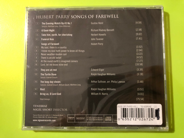 Sunnyside Records: Joanna Wallfisch — Gardens In My Mind (Audio CD) (016728145527)