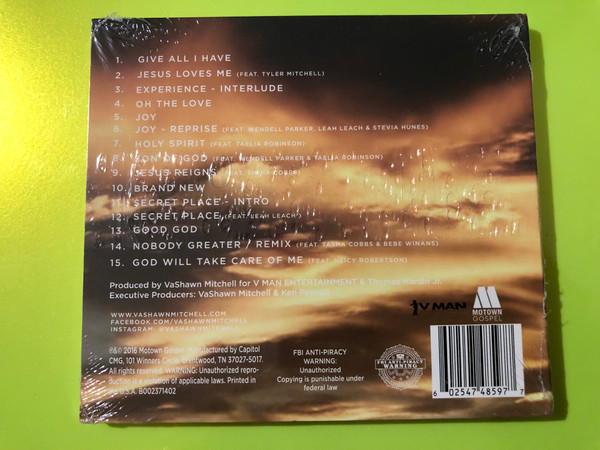 Motown Gospel: VaShawn Mitchell — Secret Place (Live in South Africa) (Audio CD) (602547485977)