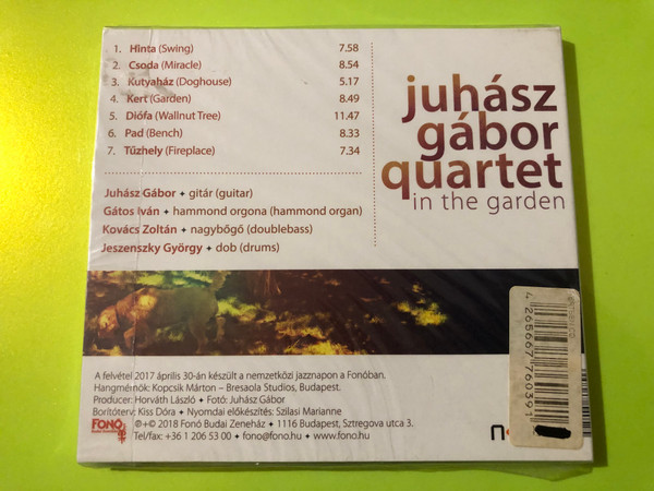 Fonó Records: Juhász Gábor Quartet — In the Garden (Audio CD) (4265667760391) 