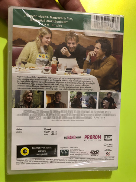 Big Bang Media: Greenberg — Ben Stiller, Greta Gerwig — Noah Baumbach DVD (Hungarian Release) (GreenbergBenStiller) 