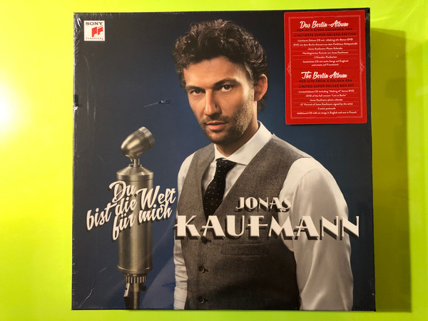 Sony Classical: Jonas Kaufmann — Du bist die Welt für mich (The Berlin Album) — Limited Super Deluxe Box Set (2 CD + 2 DVD) (888430649927) 