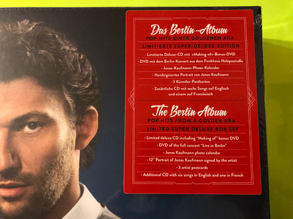 Sony Classical: Jonas Kaufmann — Du bist die Welt für mich (The Berlin Album) — Limited Super Deluxe Box Set (2 CD + 2 DVD) (888430649927) 