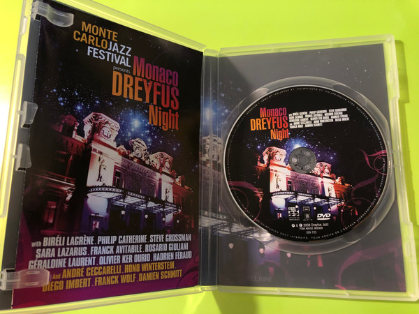 Dreyfus Jazz: Monte Carlo Jazz Festival presents Monaco Dreyfus Night — Live DVD (3460503693098.) 