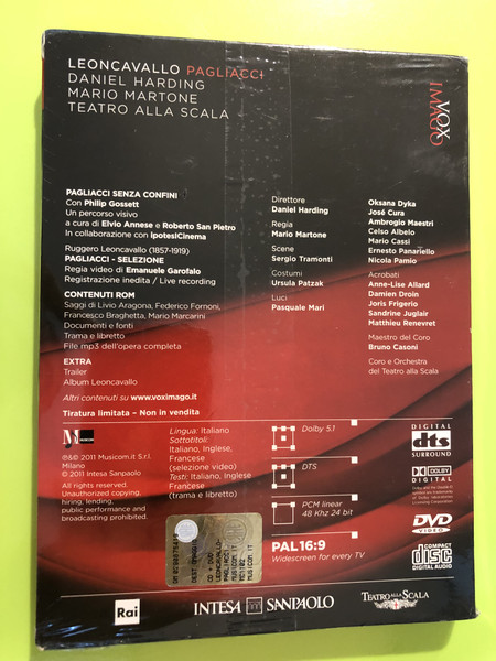 Leoncavallo: Pagliacci — Daniel Harding | Vox Imago | DVD & CD (LeoncavalloPagliacci)