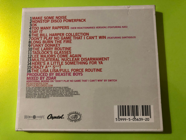 Beastie Boys — Hot Sauce Committee Part Two, Capitol (CD) (5099950563920) 