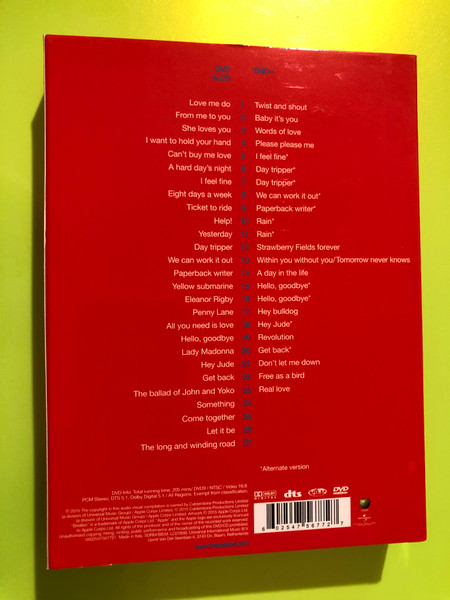 Apple Music: The Beatles — 1+, Apple Corps / Universal (2 DVD + CD Box Set) (0602547567727) 