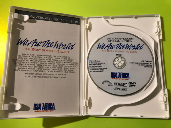 USA for Africa / Image: We Are the World — The Story Behind the Song, Image Entertainment (20th Anniv. 2 DVD Set) (0014381263626) 