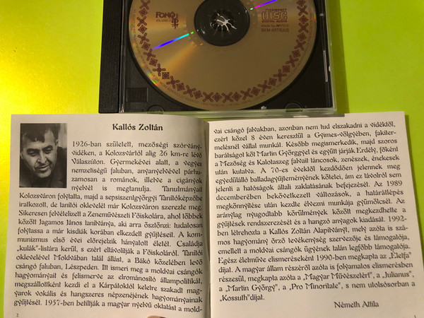 Fonó: Kallós Zoltán — Idegen Földre Ne Siess..., Fonó Records (Audio CD, 1997) (5998048504824) 