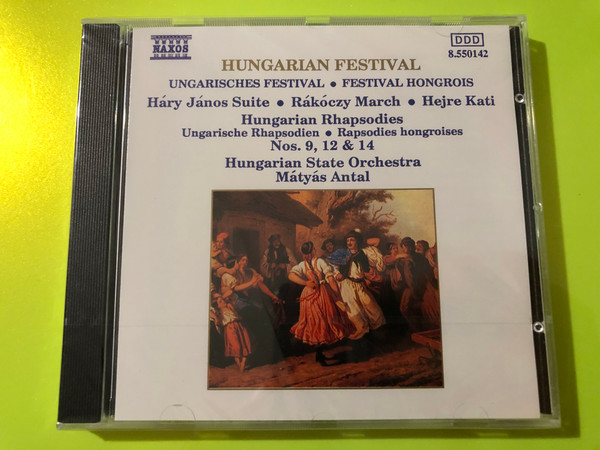 Hungarian Festival: Kodály's Háry János Suite, Liszt Rhapsodies & More – Mátyás Antal, Naxos (CD) (4891030501423) 