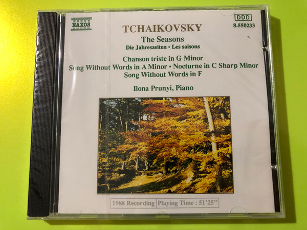 Ilona Prunyi — Tchaikovsky: The Seasons, Naxos (Audio CD) (4891030502338) 