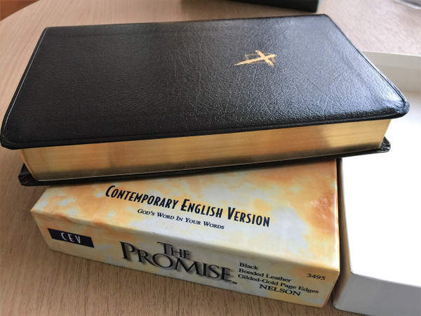 The Promise Bible CEV 3495 / Contemporary English Version the Promise Bonded Leather Black / Gilded-Gold Page Edges Nelson