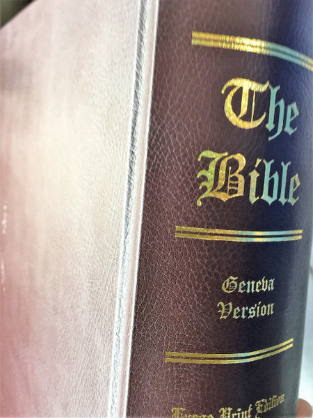  The 1560 Geneva Bible / Giant Print Edition, First Printing, First Edition, Facsimile Reproduction, Library Binding – 2009 / Myles Coverdale, John Calvin, John Foxe, John Knox / Bible of the Protestant Reformation