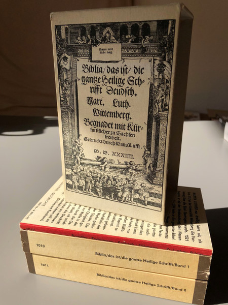 Martin Luther German Bible 1543 / Faksimile-Ausgabe der ersten vollstandigen Lutherbibel von 1534 in zwei Banden