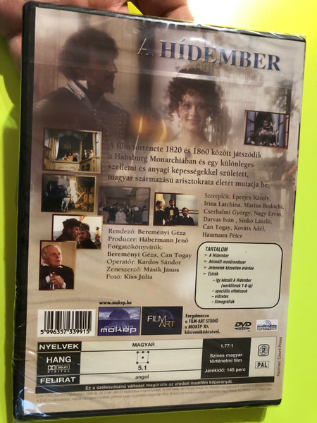 A Hídember DVD The Bridge Man 2002 / English Subtitles / Director: Bereményi Géza / Starring: Eperjes Károly; Irina Latchina; Marius Bodochi; Cserhalmi György; Nagy Ervin; Darvas Ivánl; Haumann Péter / Mokép fix / The life of gróf Széchenyi István (5996357339915)