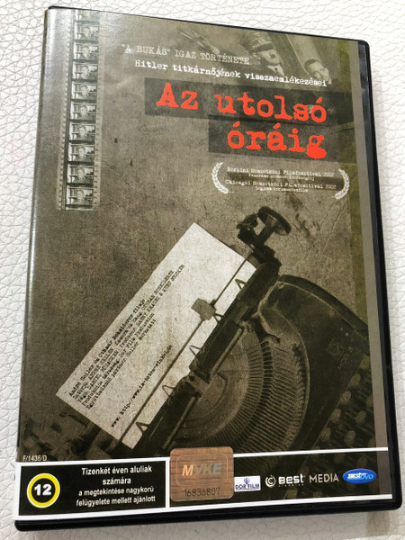  Az utolsó óráig - Hitler titkárnőjének visszaemlékezései / Im toten Winkel - Hitlers Sekretärin / Blind Spot - Hitler's Secretary / Austrian Documentary Film 2002 /  Directors & Writers: André Heller, Othmar Schmiderer