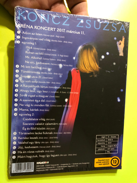 Iconic Hungarian Pop Legend: Zsuzsa Koncz Live at the Budapest Arena 2017 DVD (5991817130057)