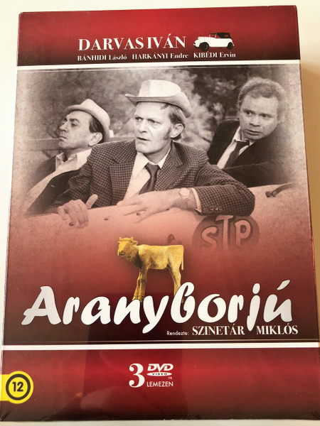 Aranyborjú 1-3. magyar tévéfilm 1974 / Díszdobozban 3 DVD / Directed by Szinetár Miklós /  Szereplők: Darvas Iván, Harkányi Endre, Kibédi Ervin, Bánhidi László, Őze Lajos, Benedek Miklós, Major Tamás, Balázs Péter, Csákányi László