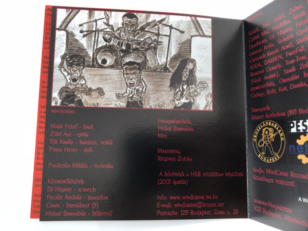  Mindcrime - Piros Hetes / AUDIO CD 2001 / Makk Felső, Hidasi Barnabás, Regenye Zoltán, Fecske András, DJ Higany, Paulicska Miklós (5999531590027)