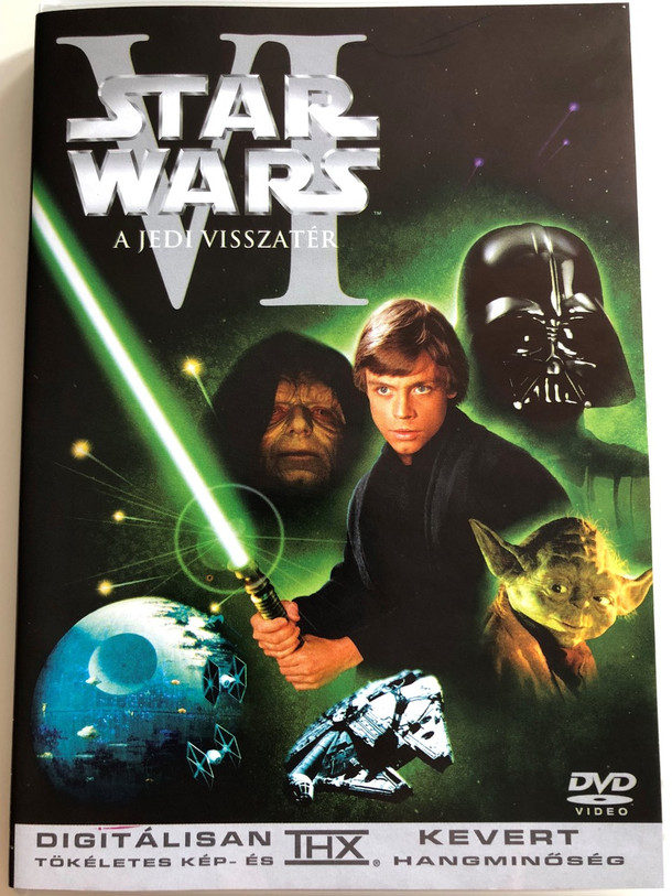 Star Wars Episode VI. The return of the Jedi DVD 1983 Csillagok Háboruja VI. A Jedi Visszatér / Directed by Richard Marquand / Starring: Mark Hamill, Harrison Ford, Carrie Fisher, Billy Dee Williams, Anthony Daniels / Story by George Lucas / 2004 release - Digitally enhanced Sound and Video (THX)