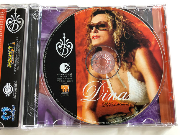 Dina - Rólad Álmodom / Szerelemünnep, Két arc az éjszakában, Kívánság, Don Juan, A telefon / DSH Records / Audio CD 2003 (5999881384055)