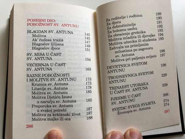 Cvjetnjak Svetog Antuna Padovanskog / Croatian language St. Anthony' of Padua Prayer book / 11th Edition / Hrvatska provincija sv. Jeronima 2010 (9789537154547)