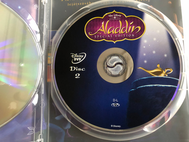 Aladdin DVD 1992 2 Lemezes extra változat / Directed by Ron Clements, John Musker / Starring: Scott Weinger, Robin Williams, Linda Larkin, Jonathan Freeman (5996255713947)