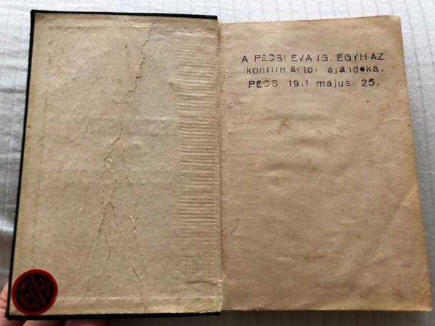 Új testamentom és a zsoltárok - Átdolgozott / Antique Hungarian New Testament & Psalms - 1911 print / Karoli - translation / British & Foreign Bible Society / Pocket size (HunNT&Psalms1911)