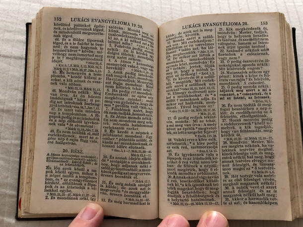 Új testamentom és a zsoltárok - Átdolgozott / Antique Hungarian New Testament & Psalms - 1911 print / Karoli - translation / British & Foreign Bible Society / Pocket size (HunNT&Psalms1911)