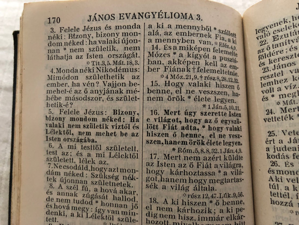 Új testamentom és a zsoltárok - Átdolgozott / Antique Hungarian New Testament & Psalms - 1911 print / Karoli - translation / British & Foreign Bible Society / Pocket size (HunNT&Psalms1911)