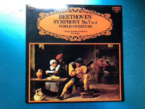 Beethoven – Symphony No. 7 In A, Fidelio Overture / Chicago Symphony Orchestra, Fritz Reiner / Camden Classics Victrola / RCA LP Stereo / CCV 5026