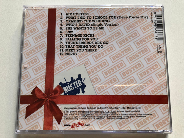 A Present For Everyone - Busted / Island Records Group Audio CD 2004 / 9866427