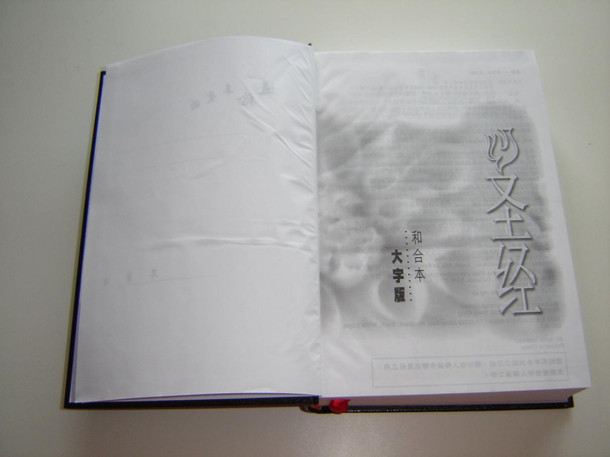 Holy Bible in Chinese Language Union Version ( LARGE Print ) / Simplified Black Hardcover with Maps 