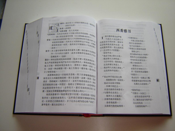 Holy Bible in Chinese Language Union Version ( LARGE Print ) / Simplified Black Hardcover with Maps 