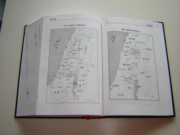 Holy Bible in Chinese Language Union Version ( LARGE Print ) / Simplified Black Hardcover with Maps 