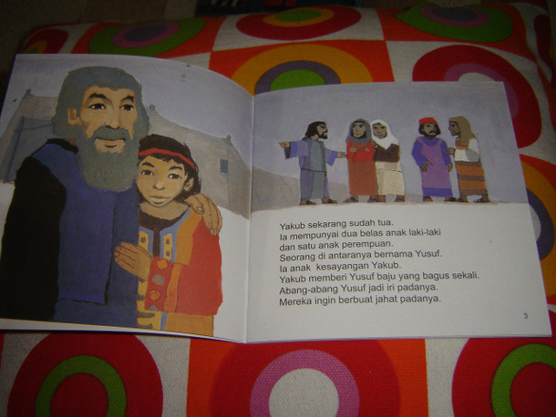 Christian Children's Bible Story Booklet in Indonesian / YUSUF / The Story of Joseph