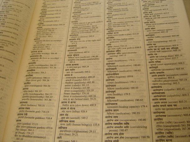 The Penguin English - Hindi / Hindi - English Dictionary and Thesaurus & Index