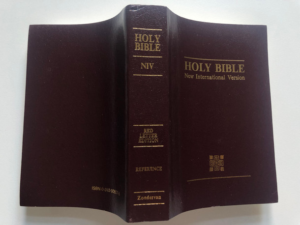 NIV Compact Reference Bible - Red letter edition NIV Holy Bible / Pocket size / Holy Bible New International Version with cross-references / Zondervan / Burgundy imitation cover (9780310908074)