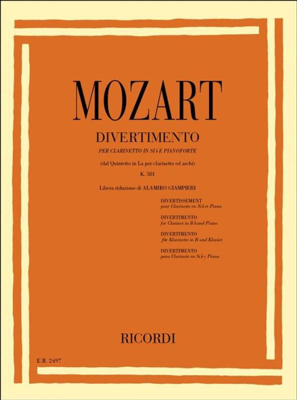 Mozart, Wolfgang Amadeus: QUINT. PER CL. K.581 IN LA / Ricordi / 1984