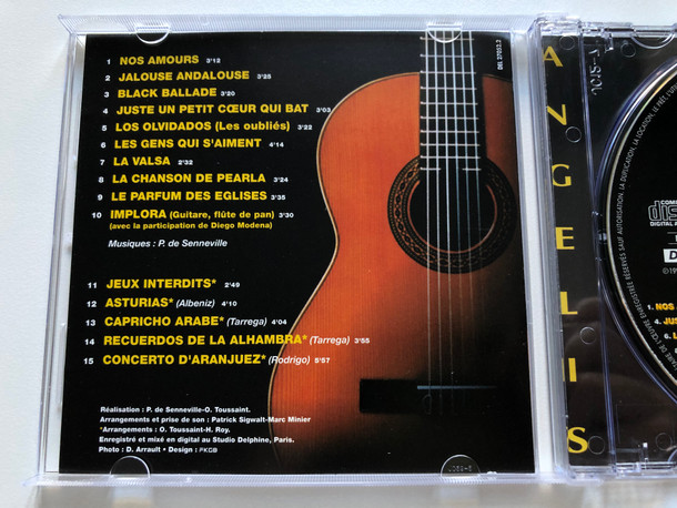 Nicolas De Angelis – Toute La Guitare / 10 Originaux et 5 Grands classiques / Delphine Audio CD 1994 / DEL 27052.2