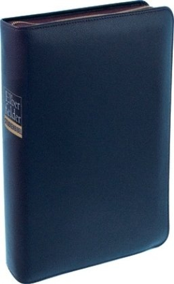 The German Hebrew - Greek Key Study Bible Blue Leather Bound with Zipper