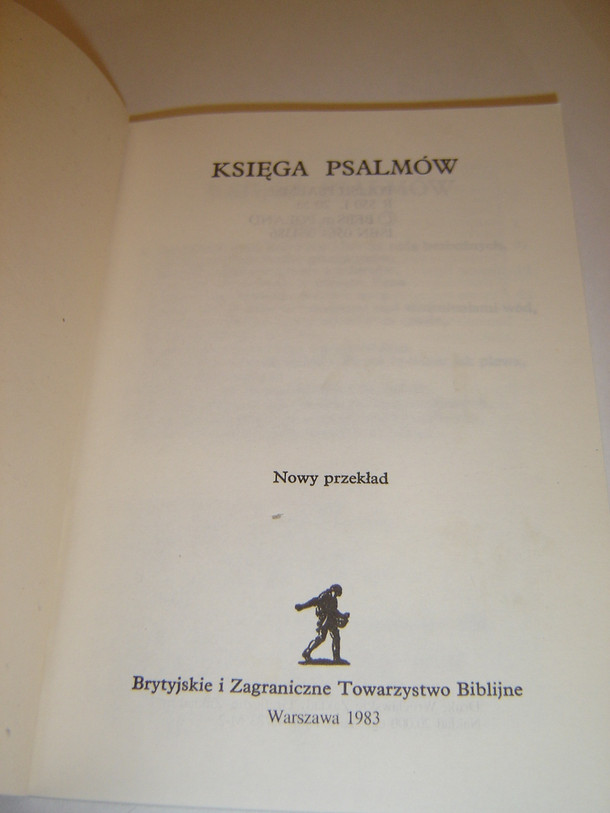 The Book of Psalms in Polish Language / Pocket Edition / Ksiega Psalmow - Nowy Przeklad 