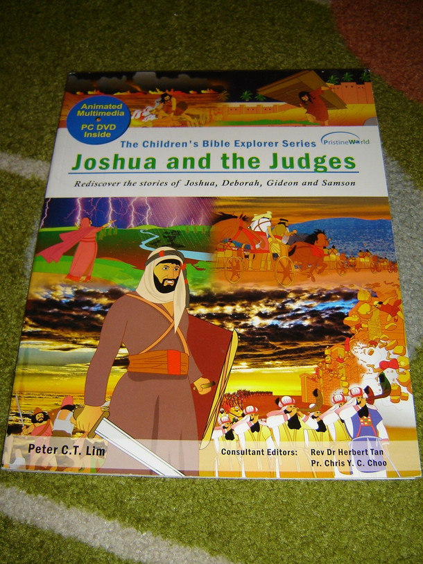 Joshua and the Judges - Rediscover the stories of Joshua, Deborah, Gideon and Samson / Animated Multimedia PC DVD Inside