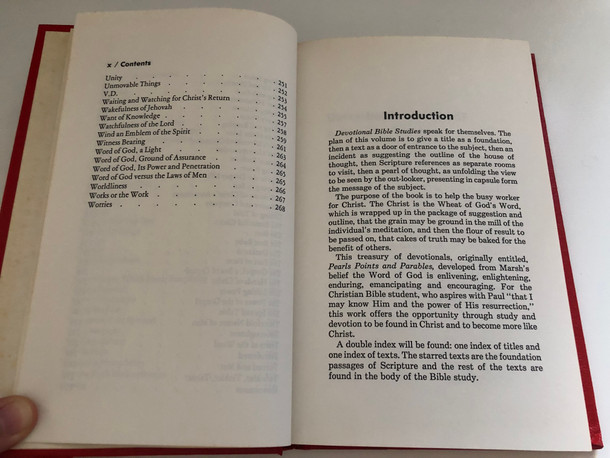 Devotional Bible Studies by F. E. Marsh / Published by Kregel Publications / Library of Congress Cataloging in Publication Data Marsh, Frederick Edward, 1858-1919 / Devotional Bible Studies - Pearls, Points and Parables (0825432308)