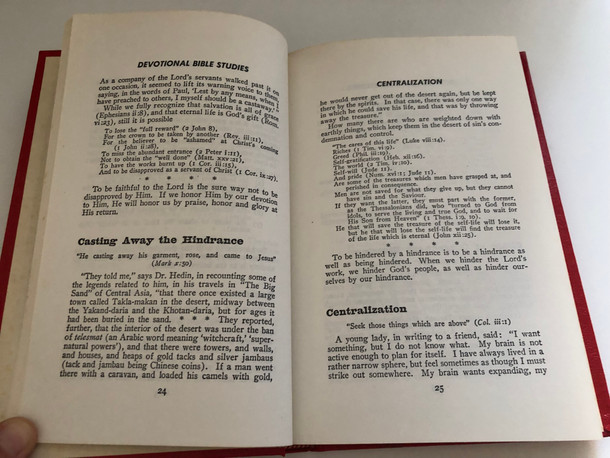 Devotional Bible Studies by F. E. Marsh / Published by Kregel Publications / Library of Congress Cataloging in Publication Data Marsh, Frederick Edward, 1858-1919 / Devotional Bible Studies - Pearls, Points and Parables (0825432308)