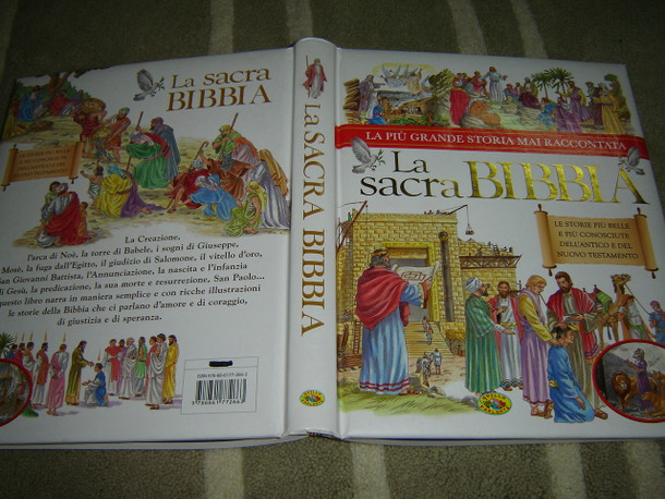 Beautifully Illustrated Italian Children's Bible - La Sacra Bibbia / La Piu Grande Storia Mai Raccontata