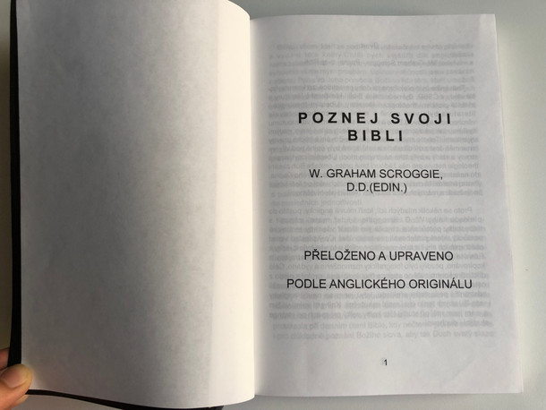 POZNEJ SVOJI BIBLI (KNOW YOUR BIBLE) by W. GRAHAM SCROGGIE, D.D. / PŘELOŽENO A UPRAVENO PODLE ANGLICKÉHO ORIGINÁLU / Slovakian Edition / Sprievodca evanjeliami (grahamscroggie)