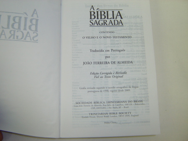 Eco Portuguese Bible Almeida Revised / Brazilian Portuguese: A Biblia Sagrada / Capa Eco